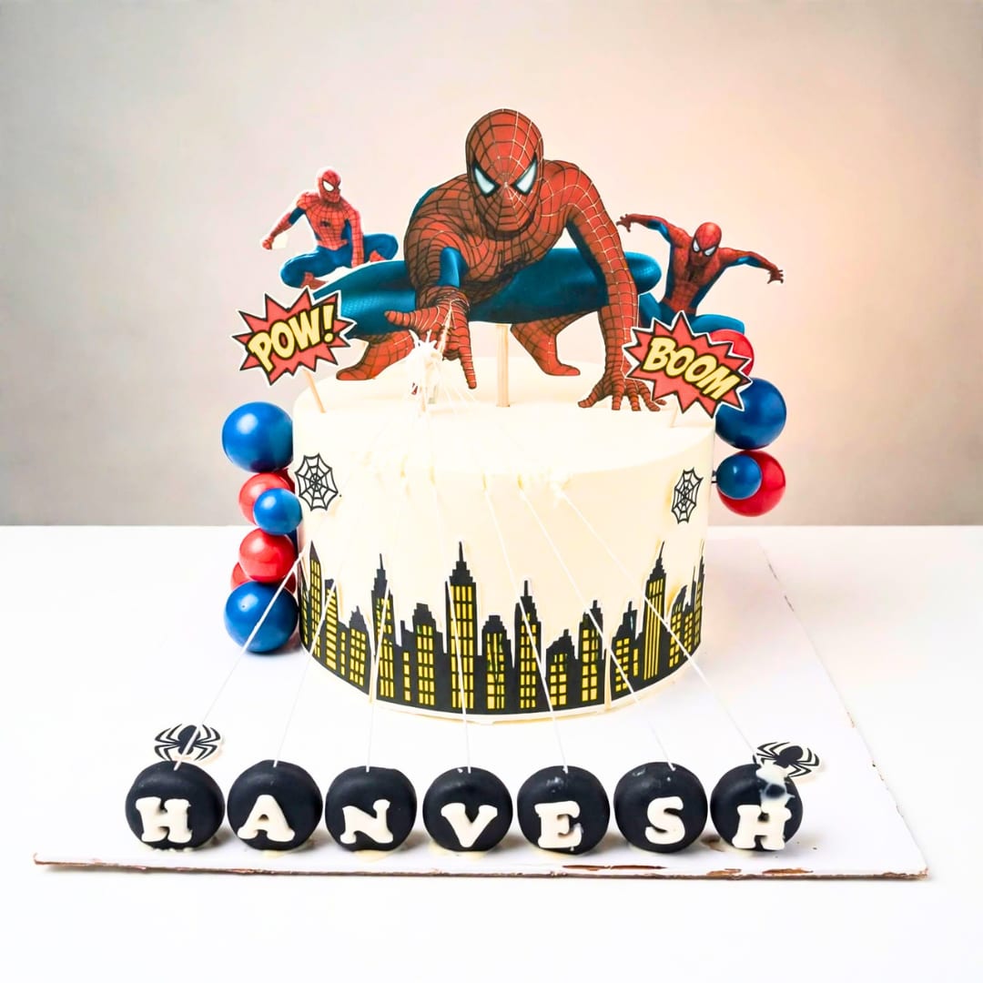 Spider-Man Superhero Party Cake