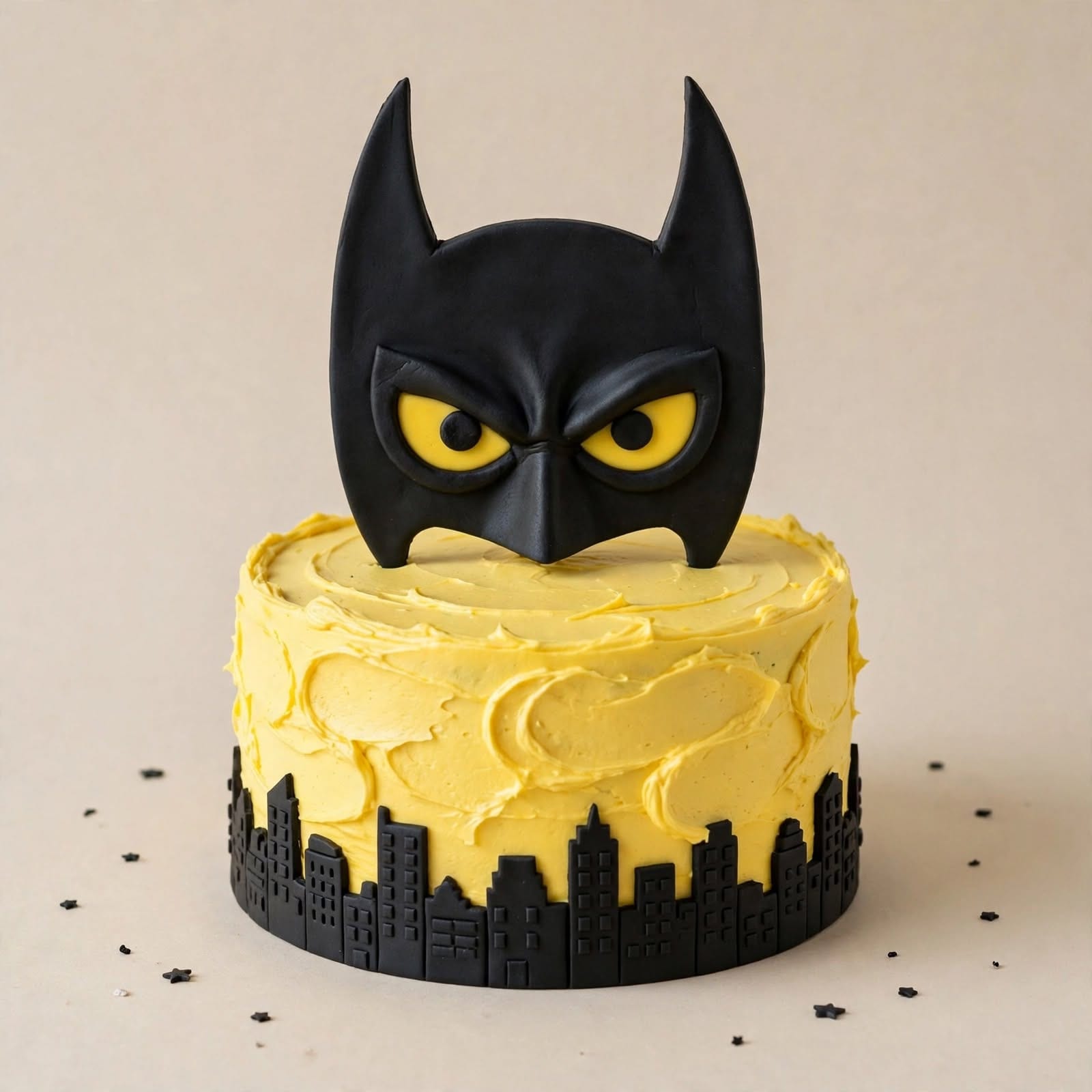 Batman Theme Birthday Cake