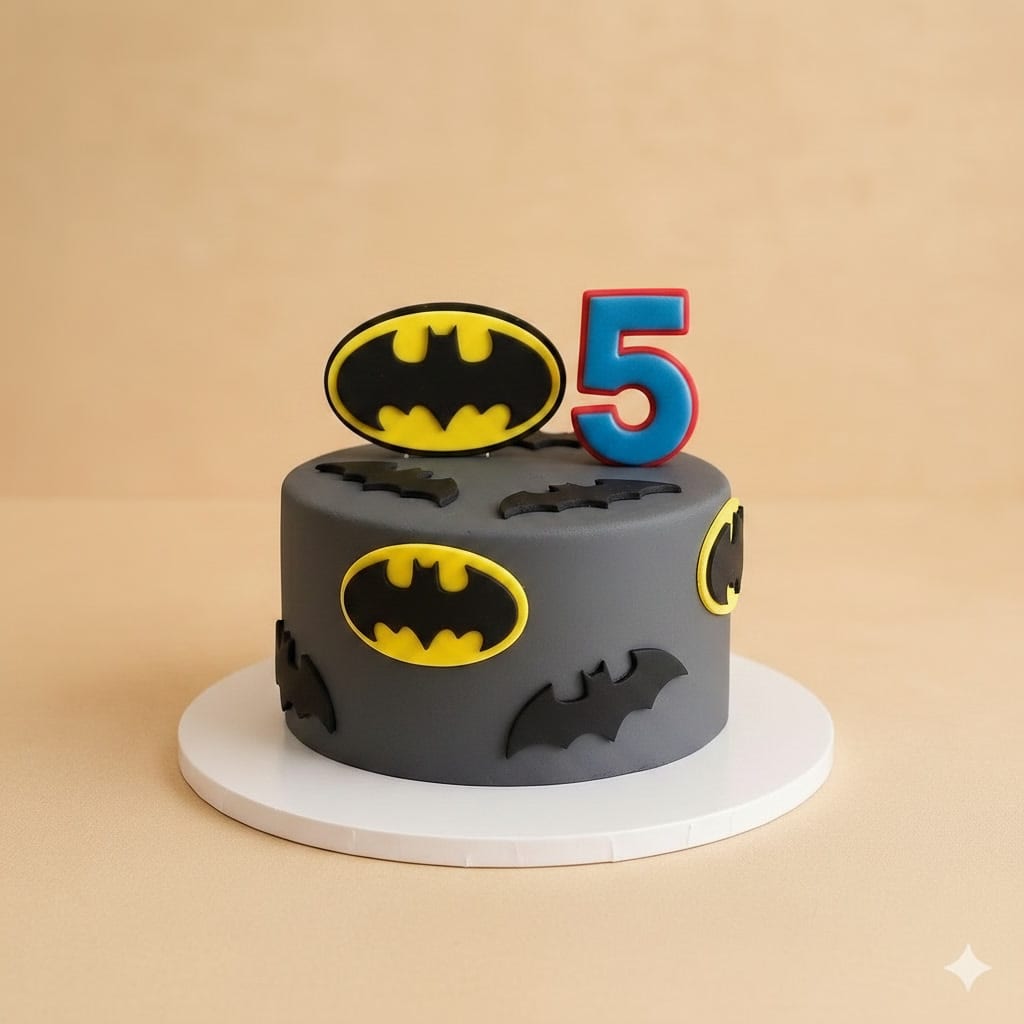 Batman Superhero Birthday Cake