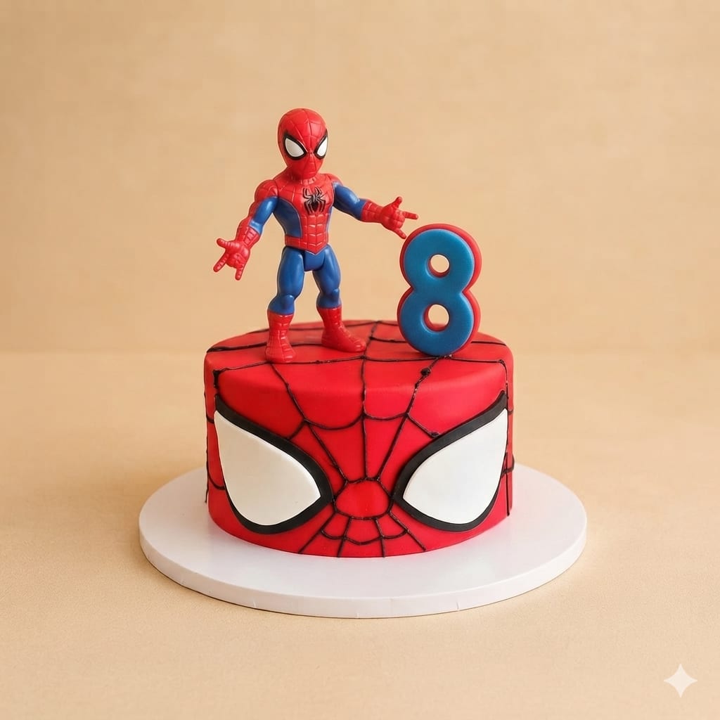 Spider-Man Superhero Birthday Cake