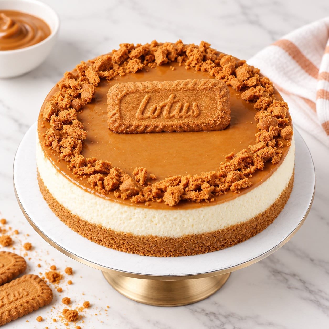 Lotus Biscoff cheesecake