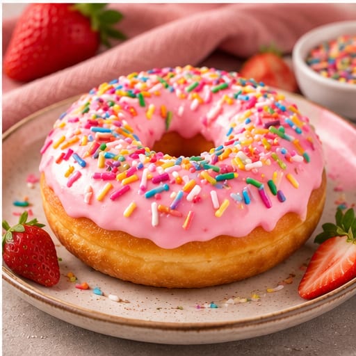 Strawberry Sprinkle Donut