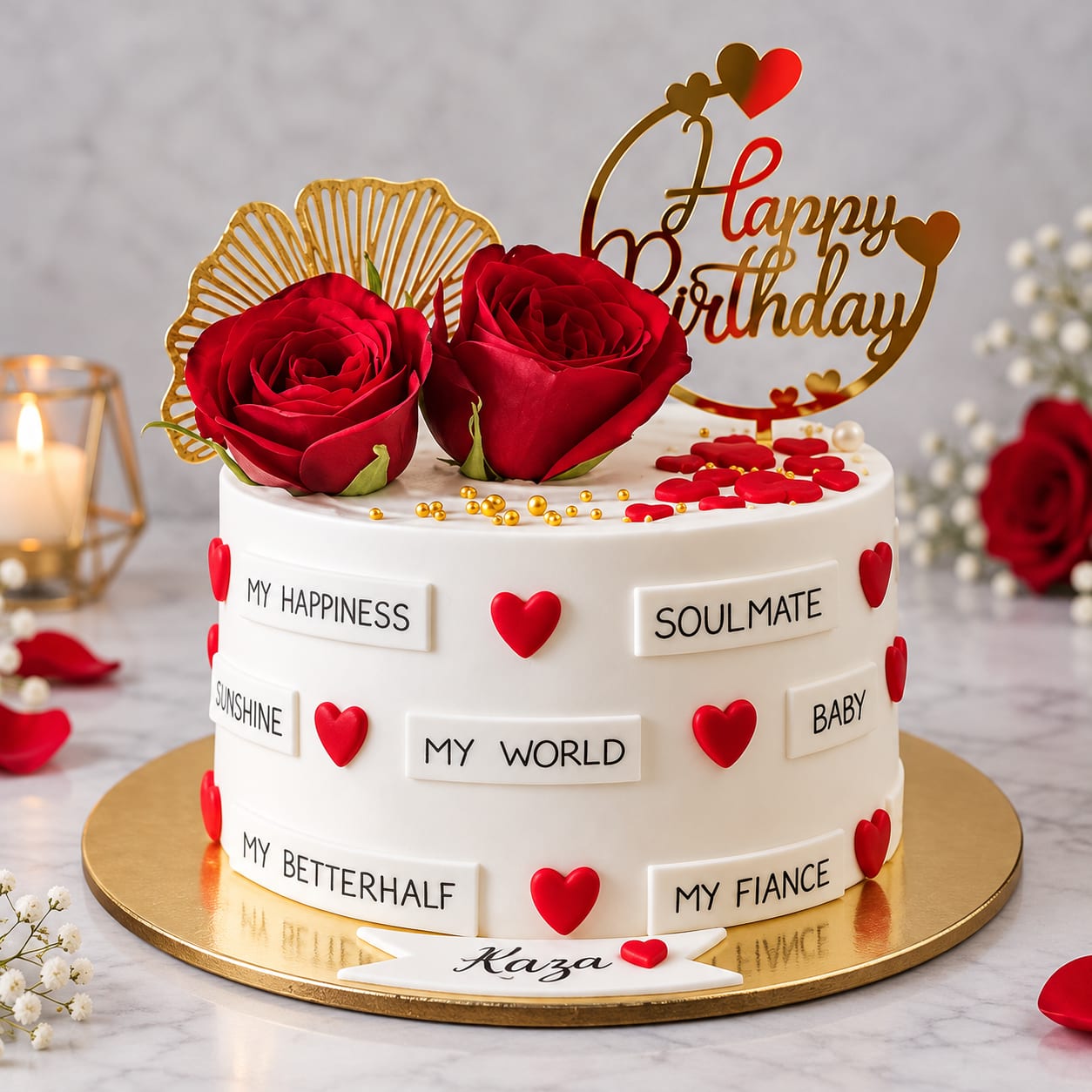 Customized Rose Cake