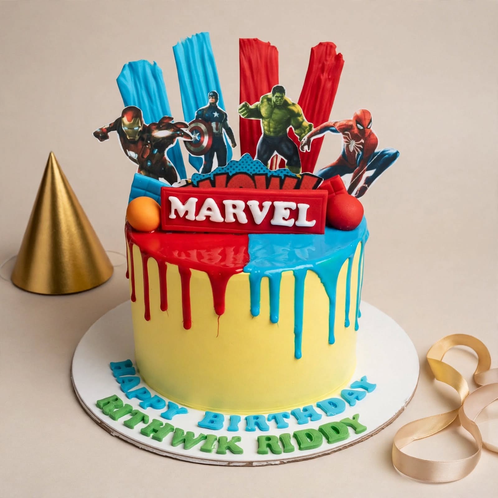 Marvel Avengers Birthday Cake